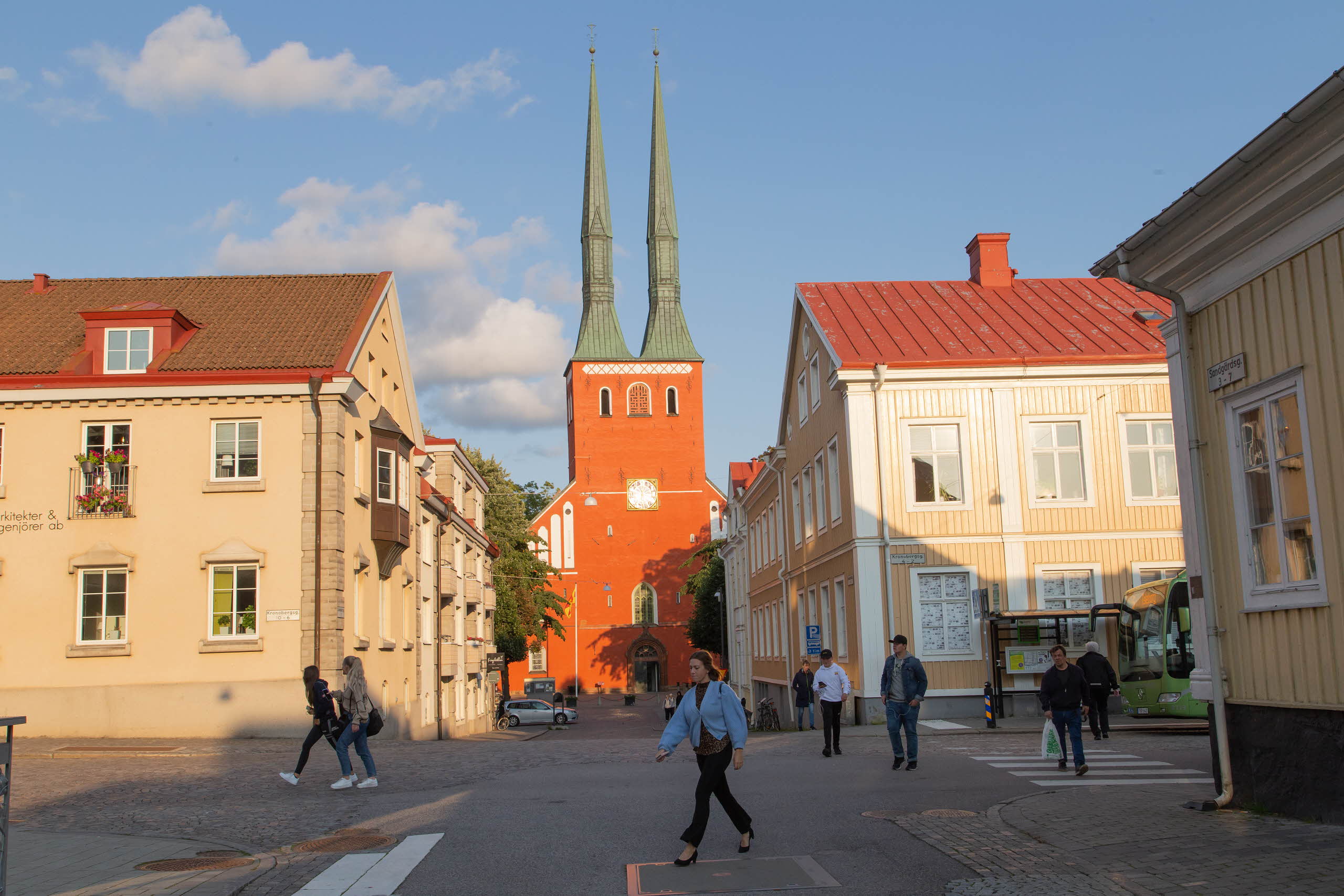 Växjö city centre at Linnaeus University